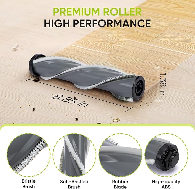 2pack Replacement Brush Roll Compatible with Bissell Cleanview XR 200W/ Cleanview XR Pet 300W/ Powerlifter Turbo Cordless Stick Vacuum Cleaner 3789U, 3789X, 3789, 3797V, 3797W, 3797