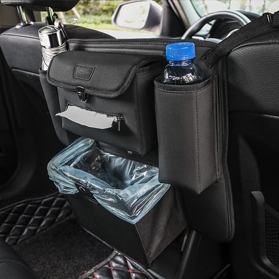 Car Organizer Between Seats, Garbage Trash Bag, Purse Holder, Dog Barrier