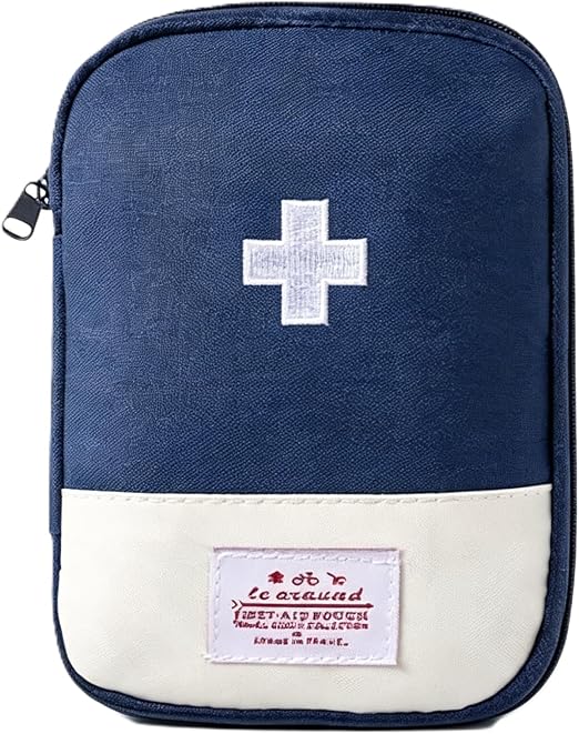 First Aid Bag Empty,Small Portable Empty First Aid Kit Bag Waterproof Section Dividers Travel Medicine Bag for Emergency