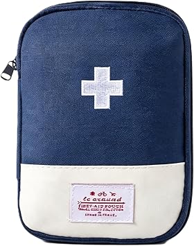 First Aid Bag Empty,Small Portable Empty First Aid Kit Bag Waterproof Section Dividers Travel Medicine Bag for Emergency