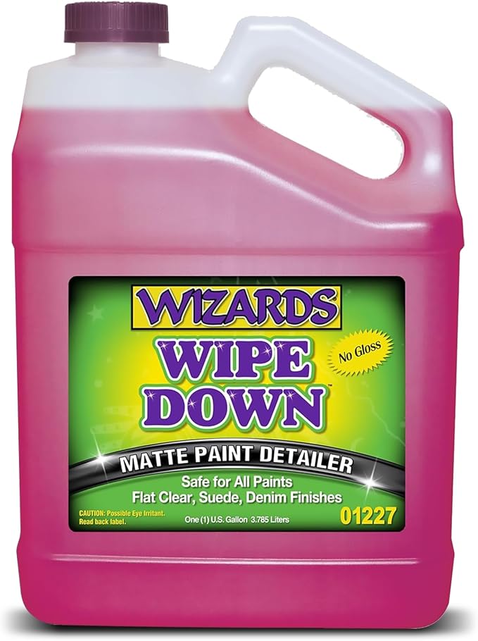 Wizards - Wipe Down Quick Detailer Spray, Matte Finish Car Polish, Automotive Clear Coat for Flat Clear, Suede, Denim Fi