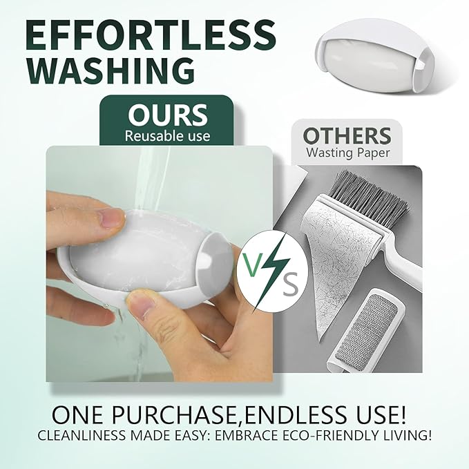 Reusable Lint Roller for Pet Hair Extra Sticky, Portable Home Travel Washable Lint Roller ，Gainsboro-WhiteSmoke，2.559in*3.94in