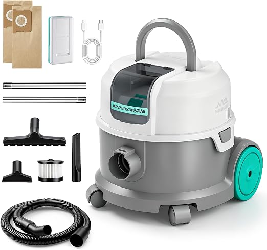 HAUSHOF 24V Cordless Wet/Dry Vacuum Cleaner - Cleanova