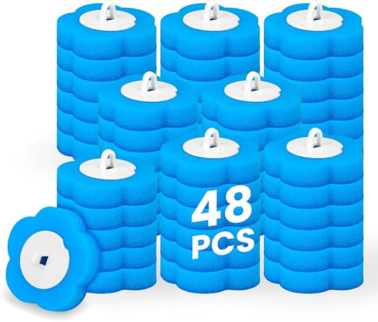 Disposable Toilet Brush, Toilet Wand Refills, 48 Cleaner Refills, Toilet Brush for Toilet Bowl Cleaners, Bathroom Cleaning