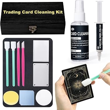 Trading Card Cleaning Kit, Scratch Repair for Boost Grading Score & Restore Collectible Value | Safe for Trading, Sports