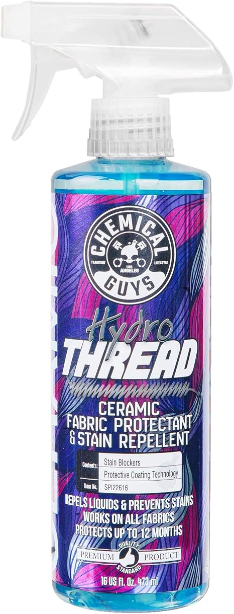 Chemical Guys, HydroThread Ceramic Fabric Protectant & Stain Guard, 16 oz