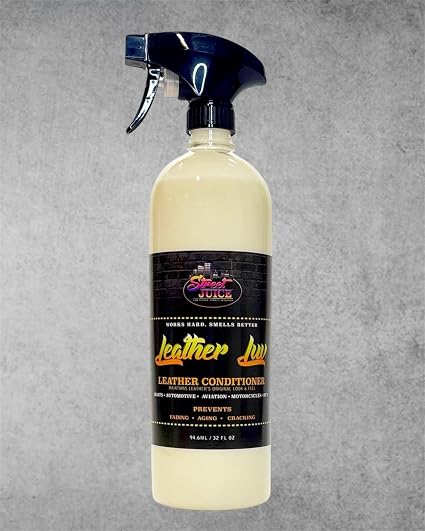 Street Juice Products Leather Luv LL-32 Sprayable Leather Conditioner For Car Interiors, Apparel, and More (Works on Nat