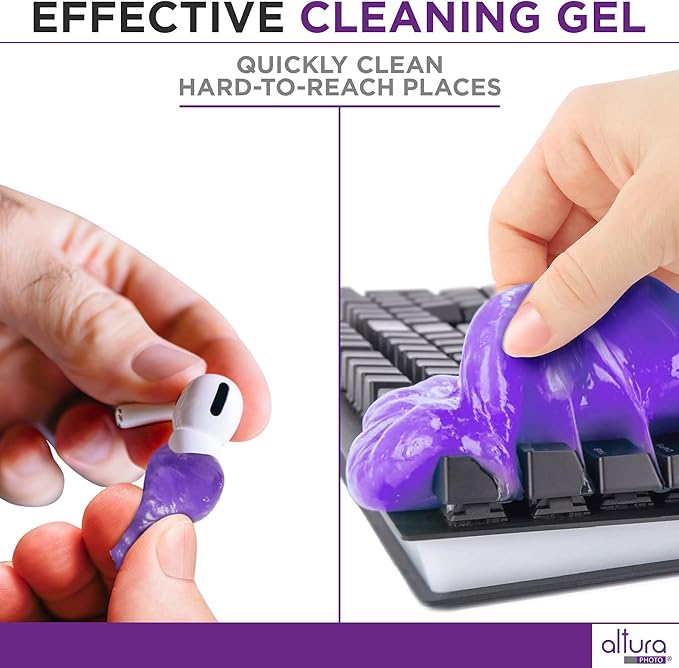 Keyboard Cleaner & Laptop Cleaning Kit - All-In-One Electronic Screen Cleaner for Computer, PC, MacBook, iPhone, Camera Accessories - Gifts for Gamers Men, Stocking Stuffers for College Tech Guy Geeks