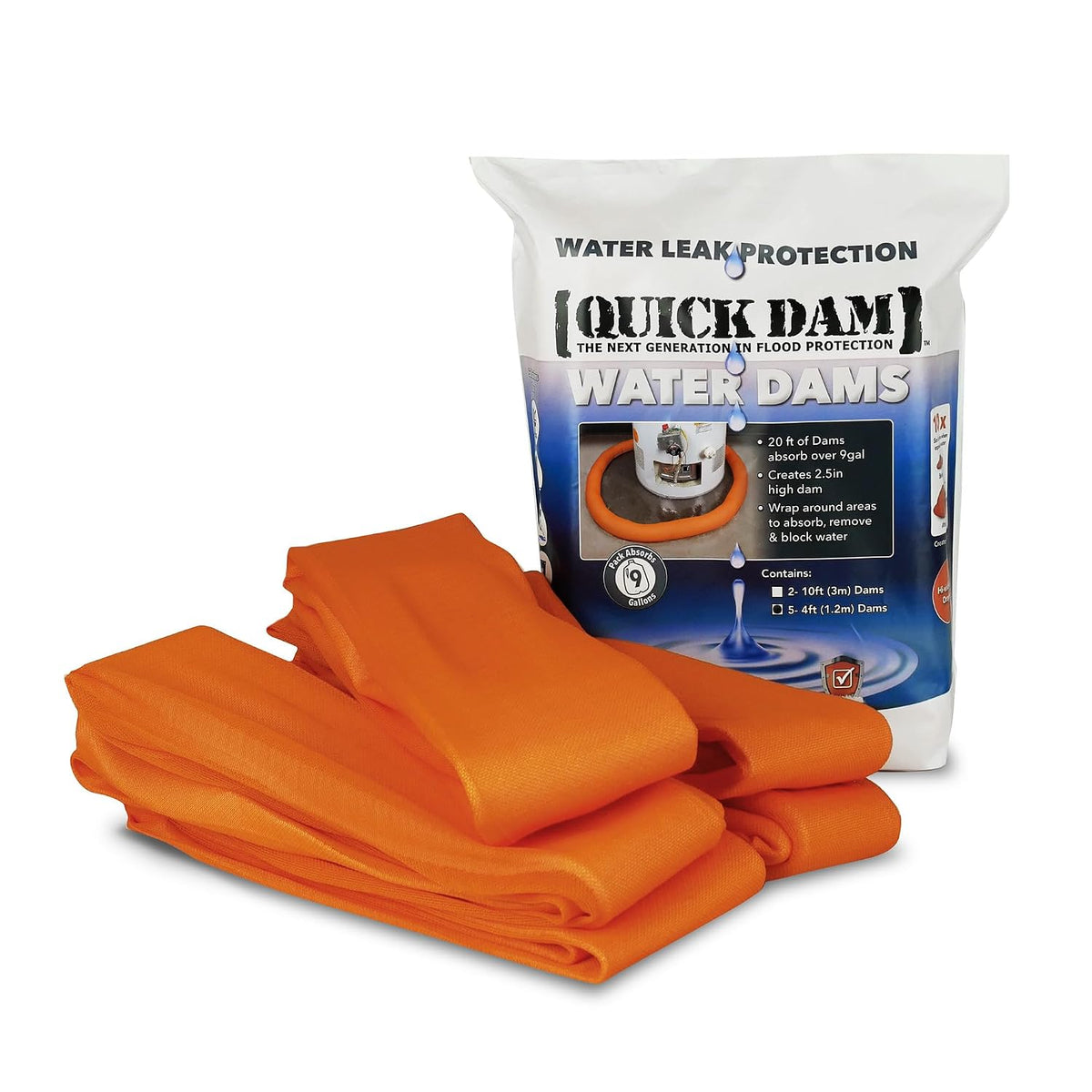 WUB24-5 Indoor Water Dams, Orange, 5