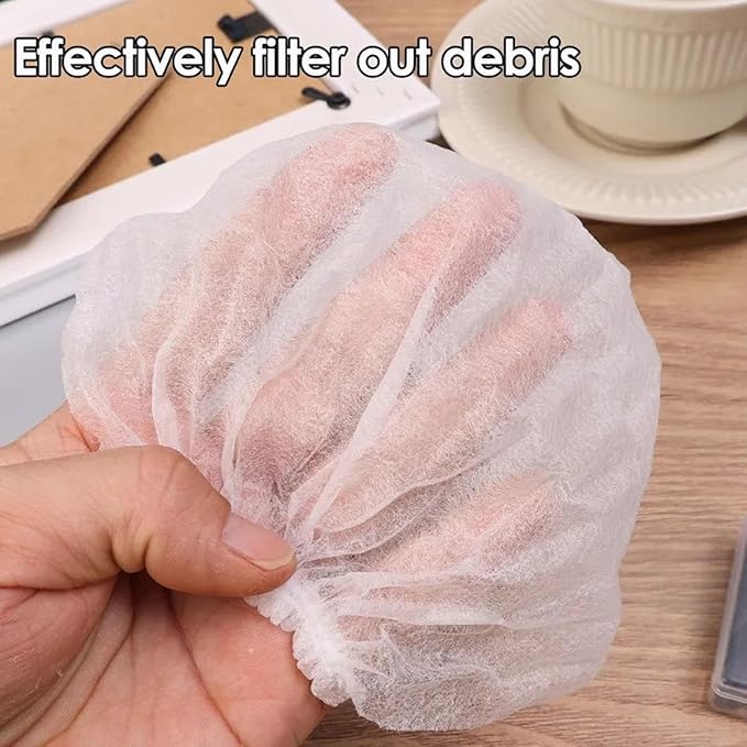 100 Pack Hand Vacuum Filter Cover Disposable Non-Woven Fabric Filters Caps for Dustbuster Cordless Handheld Vacuum Car Vacuum Cleaner Rechargeable Mini Portable Vacuum