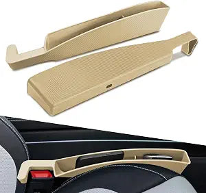 2PCS New Car Seat Gap Filler with 2 Storage Areas, Stylish Car Seat Gap Storage for Stabilizing Phone, Keys Wallet, Univ