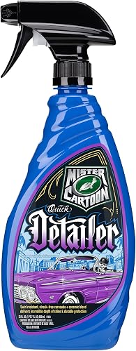 Turtle Wax X Mister Cartoon 54254 Quick Detailer Spray, Waterless Cleaning, Long Lasting Ceramic Protection, Safe on All