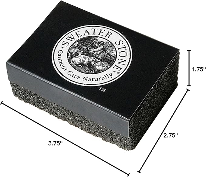 The Original Since 1985 - Garment Care for Sweaters and Knits - A Pumice-Like Brick for Removing Pilling and Balling - A Knitters Secret - Made in The USA