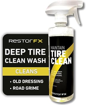RestorFX Maintain Tire Clean Sidewall Wash, Automotive Rubber Care 473ml