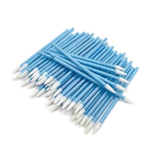 100 Pcs Lint-Free Foam Swab Sticks, Foam Tip Cleaning Swab Kit for Optical Instruments, Camera Lenses, Electronic Equipment, Car Detailing, Inkjet Printer Print Heads