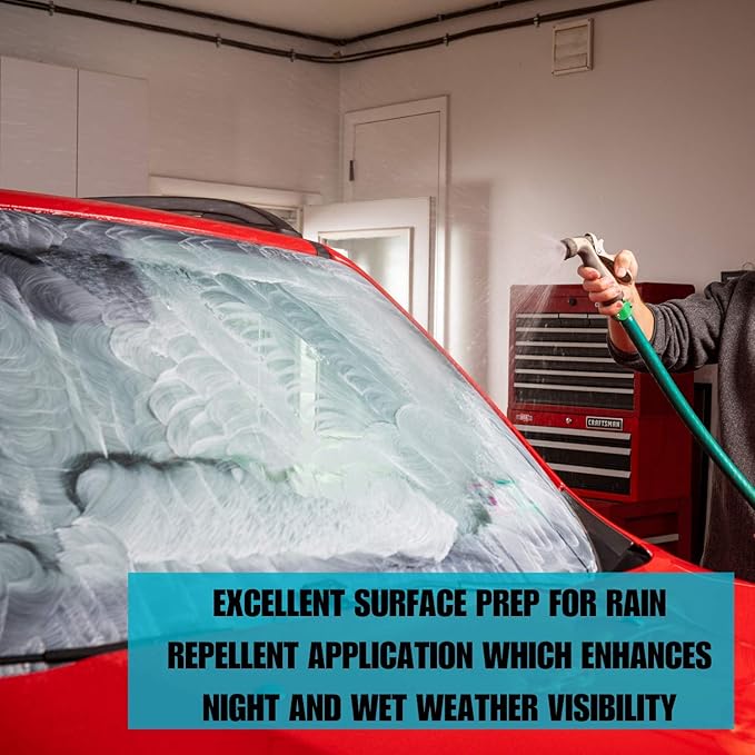 Invisible Glass 91411 Glass Stripper – Hard Water Spot Remover – Strips Coatings, Waxes, Oils & Road Film – Preps Windshields for Rain Repellent & Ceramic Coating, 4 Fl Oz (Pack of 2)