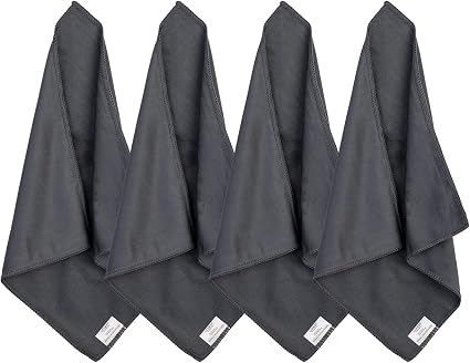 loukin Whiteboard Cleaning Cloth, Microfiber Dry Erase Cloth, 4 Pack