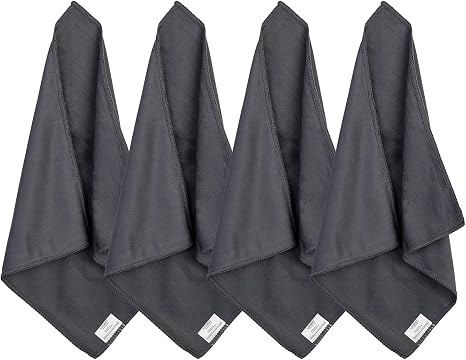 loukin Whiteboard Cleaning Cloth, Microfiber Dry Erase Cloth, 4 Pack