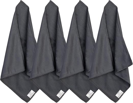 loukin Whiteboard Cleaning Cloth, Microfiber Dry Erase Cloth, 4 Pack