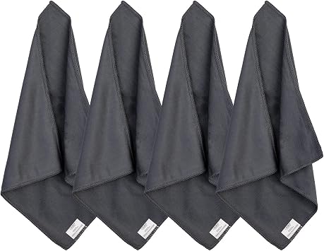 loukin Whiteboard Cleaning Cloth, Microfiber Dry Erase Cloth, 4 Pack