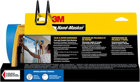 3M Hand-Masker Pre-Loaded Dispensers Masking Film Tape Kit, M3000-PAK