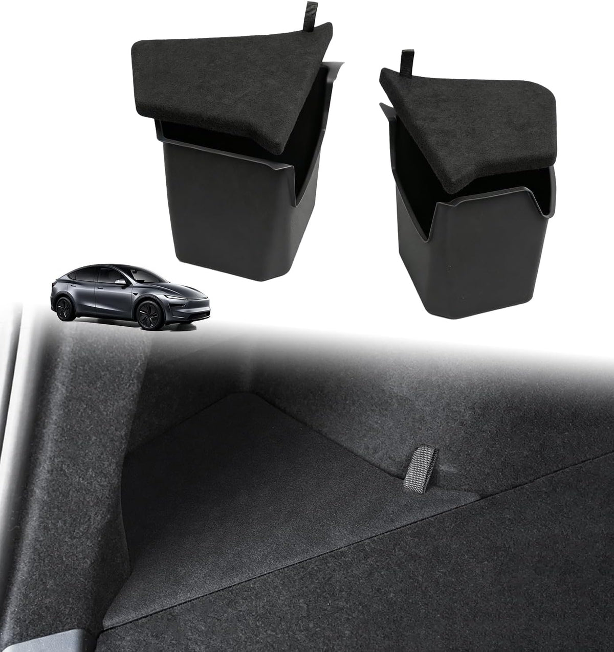 Rear Trunk Storage Bins for 2025-2026 Tesla Model Y Juniper 5-Seat