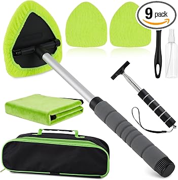 7PCS Car Windshield Cleaner Tool,19inch Inside Windshield Cleaning Tool