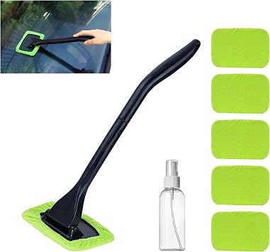 Windshield Cleaner Tool, Car Interior Detailing Kit Window Cleaner, Green