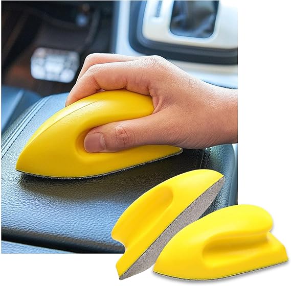 Ziciner 2PCS Nanometer Scratch-Free Car Interior Cleaning Brushes, Leather Car Seat Brusher with Easy Handle, for Vehicl