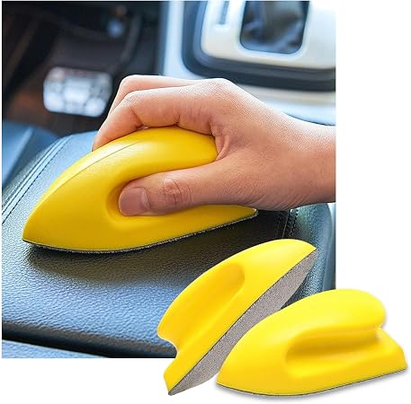 Ziciner 2PCS Nanometer Scratch-Free Car Interior Cleaning Brushes, Leather Car Seat Brusher with Easy Handle, for Vehicl