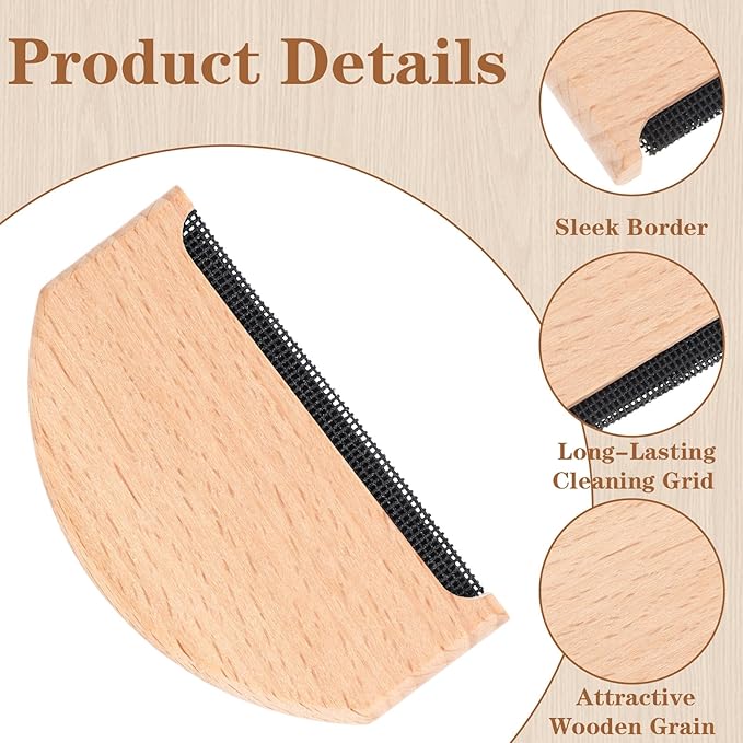 3 Pcs Cashmere Comb, Sweater Combs to Remove Pilling, Portable Wooden Pilling Fuzz Fabric Lint Remover Clothing Brush Tool for De-Pilling Clothing Garments Knits Scarves Wool Coats Pants Care
