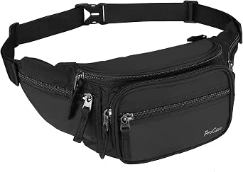 ProCase Fanny Pack Waist Packs for Men Women, Waist Bag Hip Pack for Travel Hiking Running Outdoor Sports