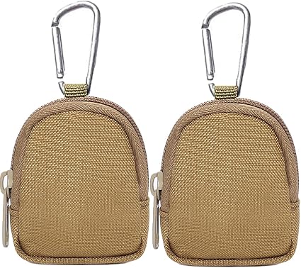 2 Pack Tactical Coin Purse - Military Pocket Keychain Pouch as Mini Tool Organizer Coin Car Key Waist Case Earphone Pack