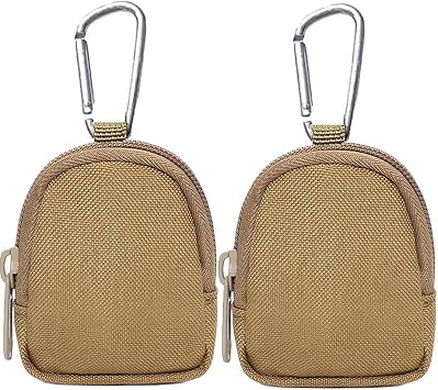 2 Pack Tactical Coin Purse - Military Pocket Keychain Pouch as Mini Tool Organizer Coin Car Key Waist Case Earphone Pack