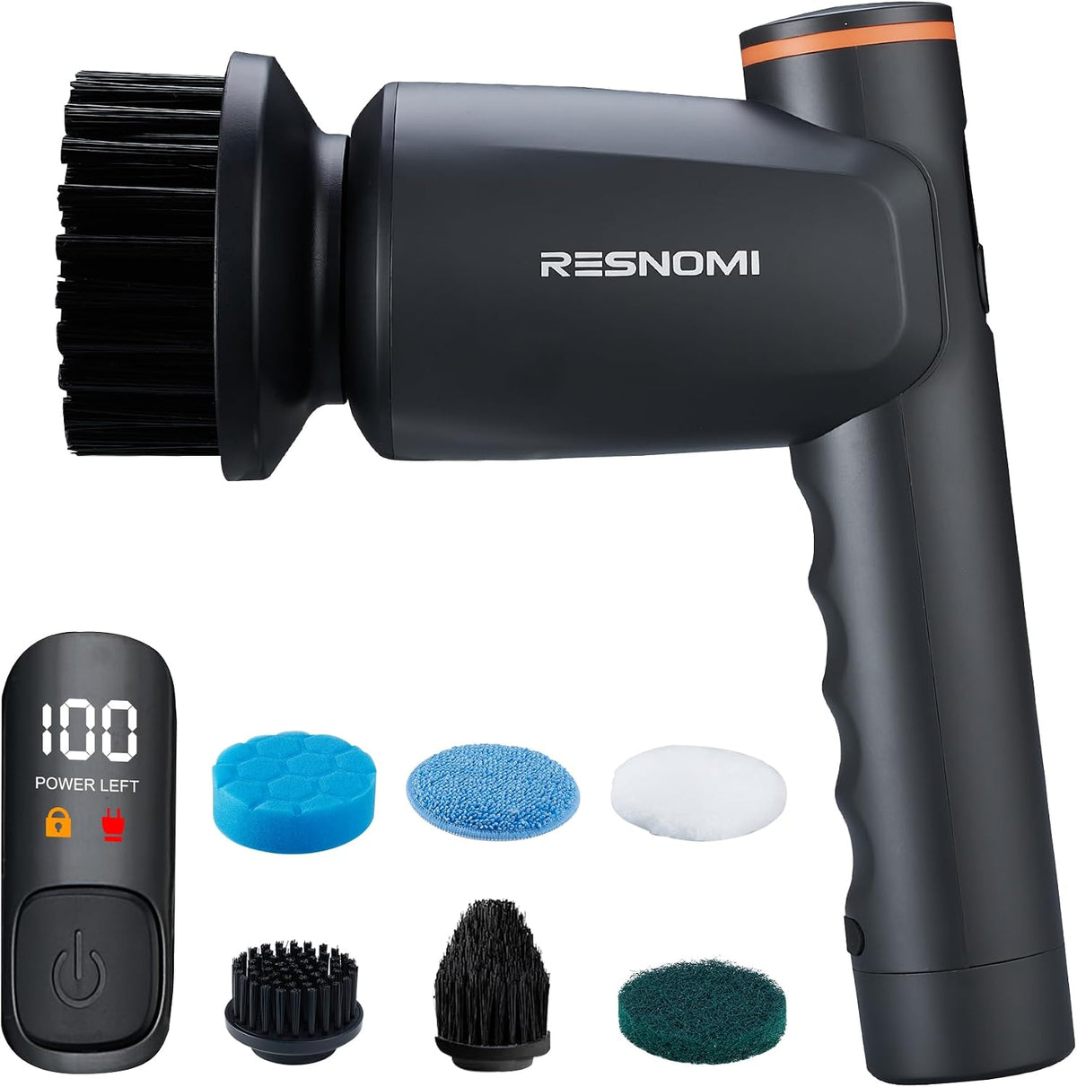 Electric Spin Scrubber, Cordless Bathroom Cleaning Brush, 2 Speeds