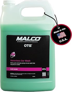 Malco OTG Waterless Car Wash, No Water or Bucket Needed, 1 Gallon