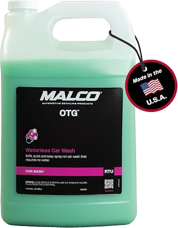 Malco OTG Waterless Car Wash, No Water or Bucket Needed, 1 Gallon