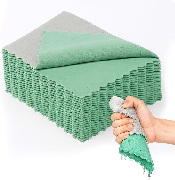 Microfiber Cleaning Cloth, for Kitchen Car Furniture 9.5x5.2,16 Pcs