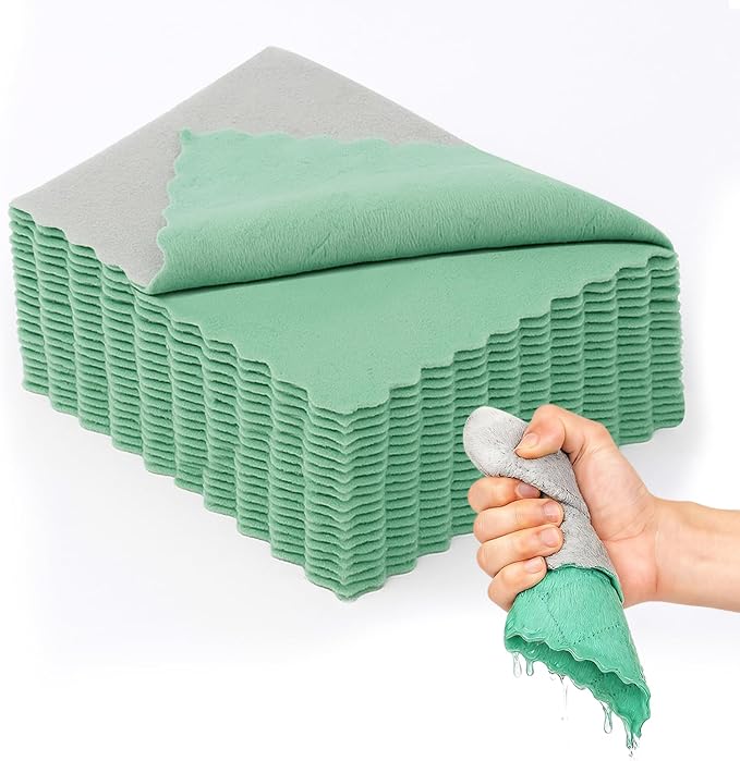 Microfiber Cleaning Cloth, for Kitchen Car Furniture 9.5x5.2,16 Pcs