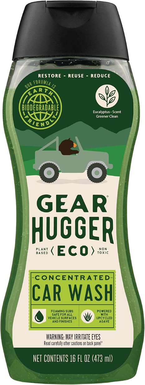 Gear Hugger Car Wash Soap, Biodegradable, Eco-Friendly (16oz, Pack of 1)