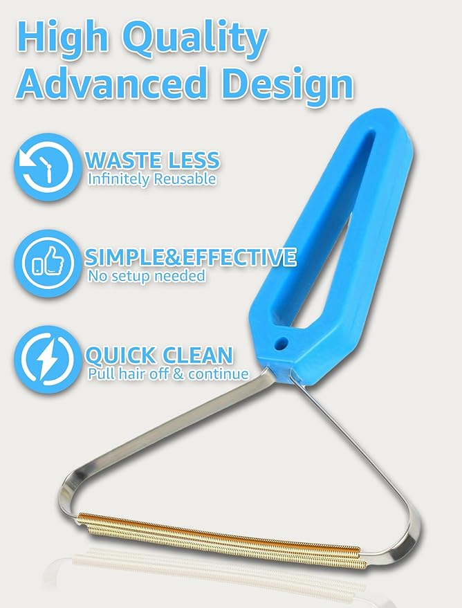 1 PCS Pet Hair Removal Tool - Lint Remover, Carpet Scraper & Shaver for Carpets - Dog & Cat Hair Remover with Carpet Rake for Car,Rugs,Couch,Furniture - Fur Cleaner Tool