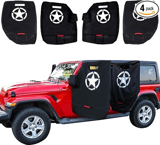 Door Storage Bags for 1976-2026 Jeep Wrangler JK JL 4XE Gladiator JT