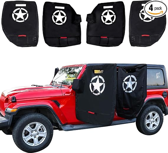 Door Storage Bags for 1976-2026 Jeep Wrangler JK JL 4XE Gladiator JT