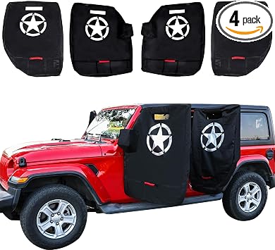 Door Storage Bags for 1976-2026 Jeep Wrangler JK JL 4XE Gladiator JT
