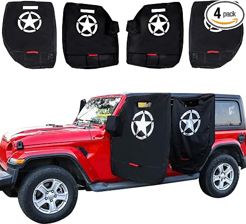Door Storage Bags for 1976-2026 Jeep Wrangler JK JL 4XE Gladiator JT