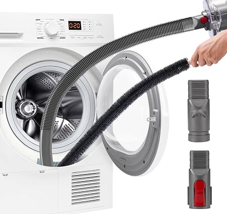 GYLBF Dryer Vent Cleaner Kit Compatible with Dyson V7 V8 V10 V11 V12 V15, Flexible Dryer Vacuum Hose Attachment for V6 D