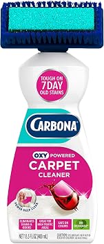 Carbona 2-in-1 Oxy-Powered Carpet Cleaner (13.5 Fl Oz), Spot Cleaner with Dual Sponge & Bristle Applicator for Targeted 