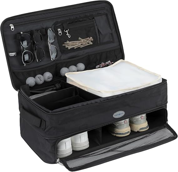 Samsonite Golf Trunk Organizer, Collapsible Storage with Shoe Compartments