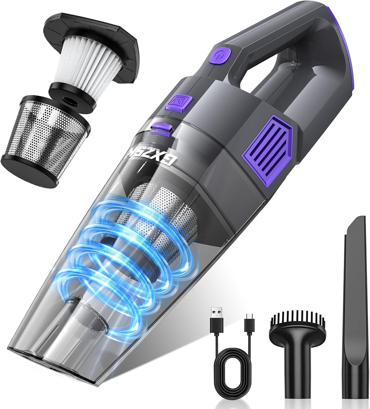Handheld Vacuum Cordless, 15000PA Hand Vacuum, Car Vacuum Cleaner