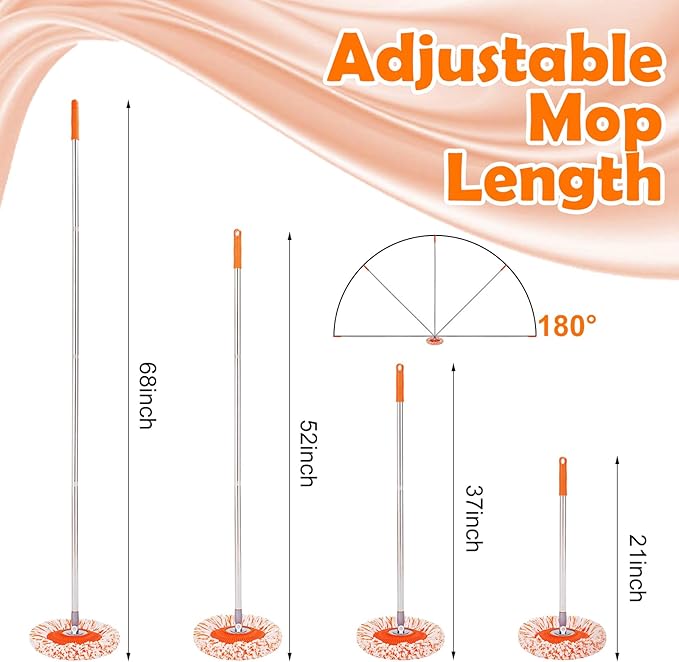 Keyloland Wall Mop, Primium 68” Wall Cleaner, High-Quality Baseboard Cleaner, Professional-Grade Baseboard Cleaner Tool with Handle, Superior Quality Dust Mop, Efficient cleaning tools
